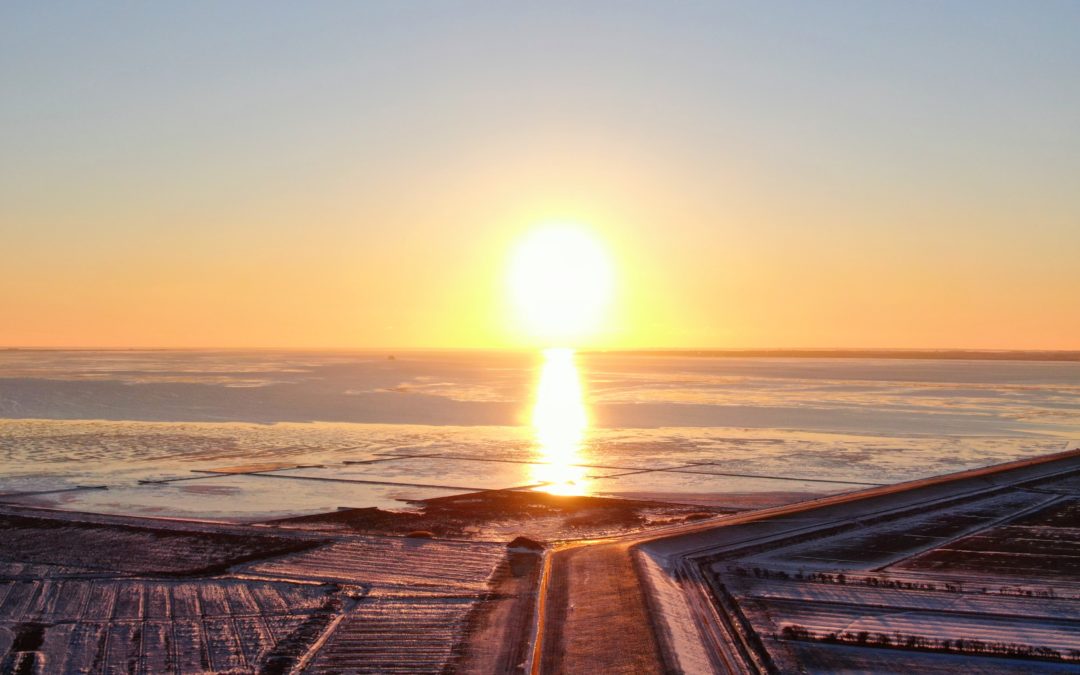 Winter Sundowner an der Nordsee